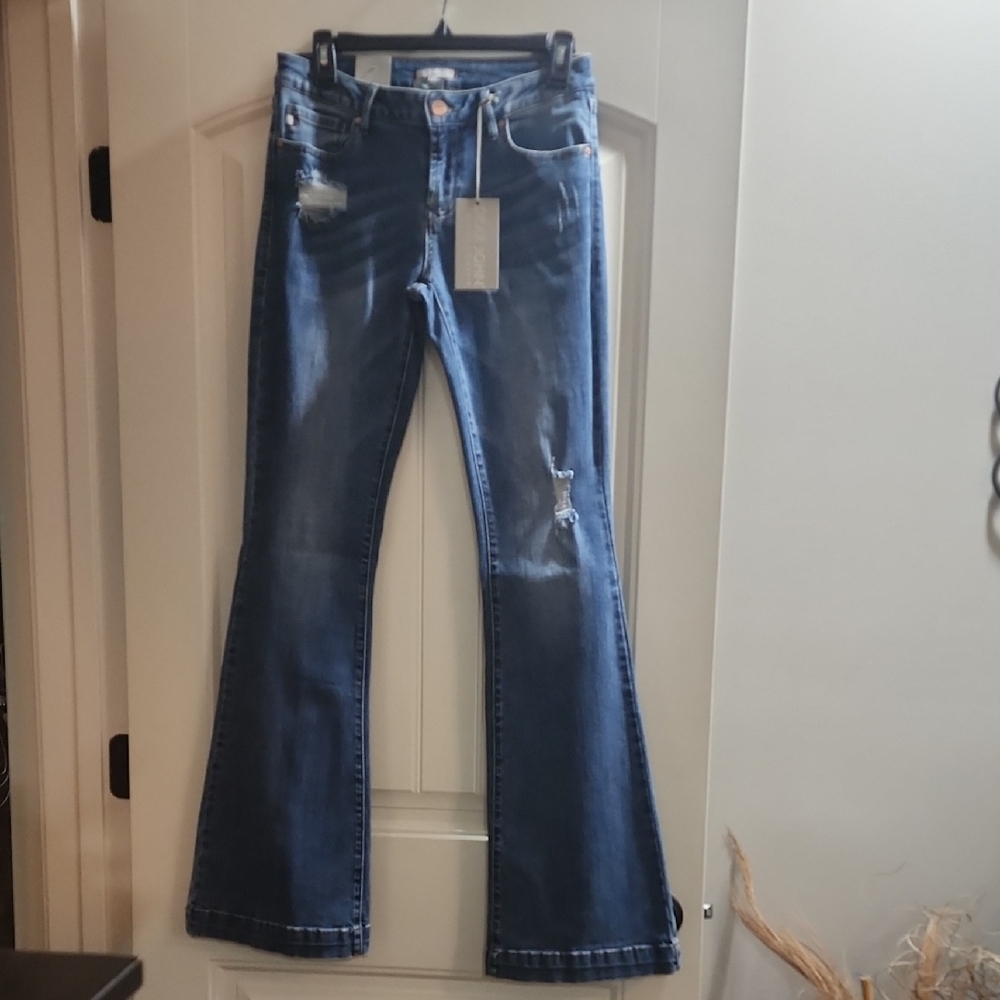 Women's Blue Flared Jeans